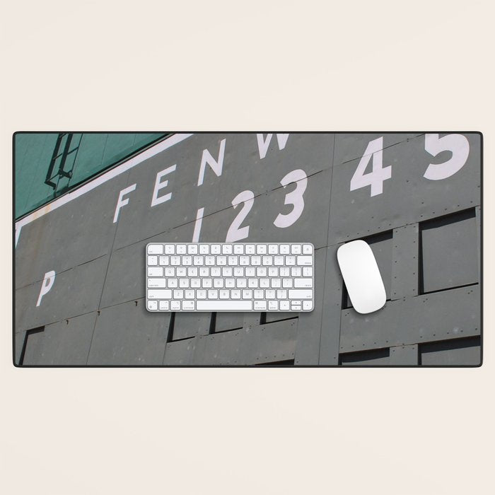 Fenwall -- Boston Fenway Park Wall, Green Monster, Red Sox Desk Mat Gallery Image 1