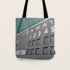 Fenwall -- Boston Fenway Park Wall, Green Monster, Red Sox Tote Bag Gallery Image 1