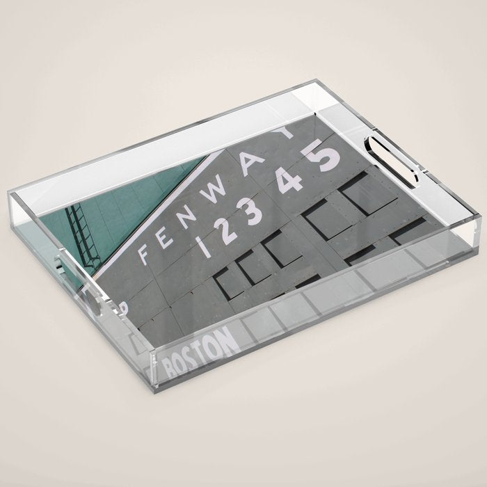 Fenwall -- Boston Fenway Park Wall, Green Monster, Red Sox Acrylic Tray Gallery Image 1