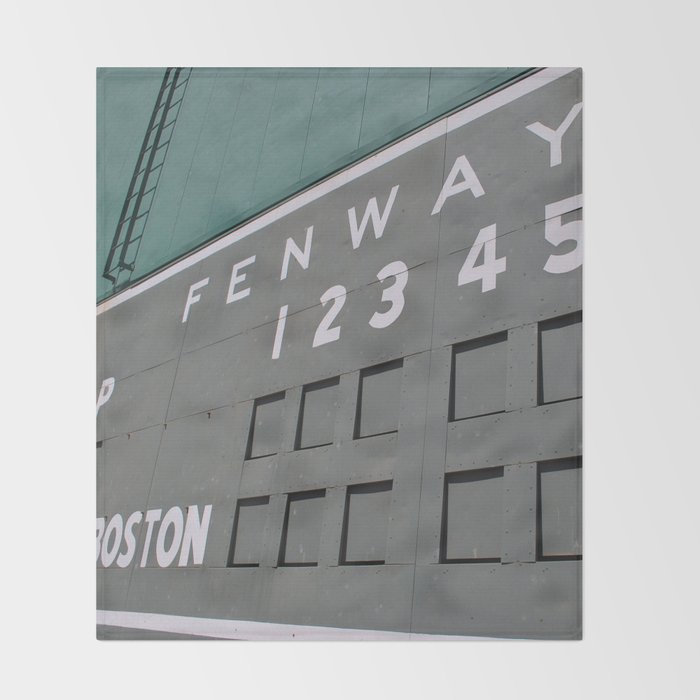 Fenwall -- Boston Fenway Park Wall, Green Monster, Red Sox Throw Blanket Gallery Image 2