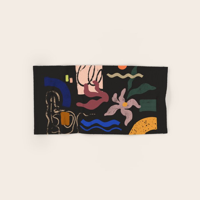 Abstract Floral 3 Bath Towel Gallery Image 1