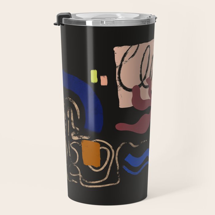 Abstract Floral 3 Travel Mug Gallery Image 3