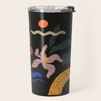 Abstract Floral 3 Travel Mug Gallery Image 2