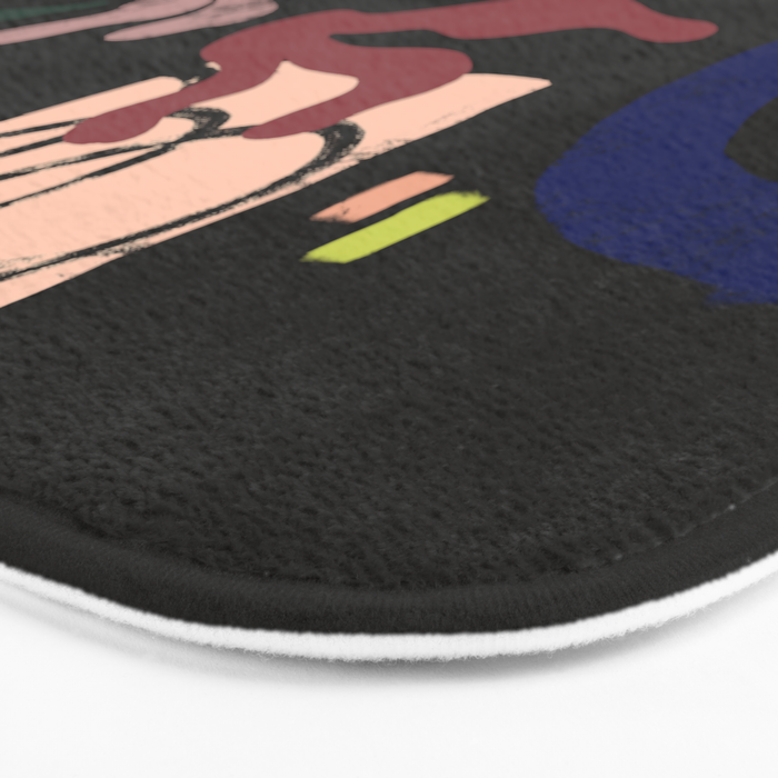 Abstract Floral 3 Bath Mat Gallery Image 3