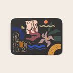 Abstract Floral 3 Bath Mat Gallery Image 1