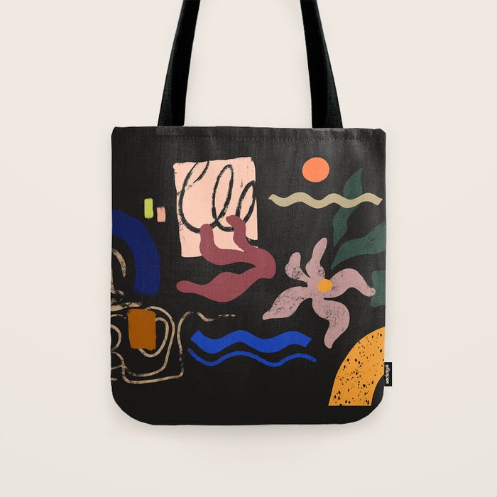 Abstract Floral 3 Tote Bag Gallery Image 1