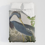 John James Audubon Louisiana Heron Painting Duvet Cover Gallery Image 6