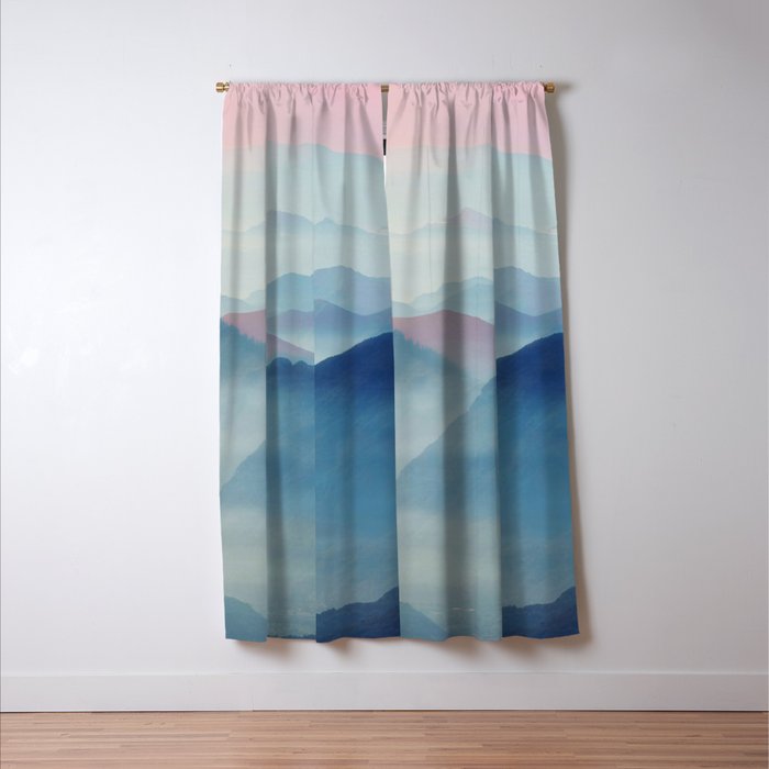 Mountains Window Curtain Gallery Image 3