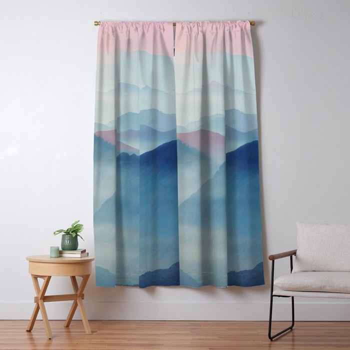 Mountains Window Curtain Gallery Image 5