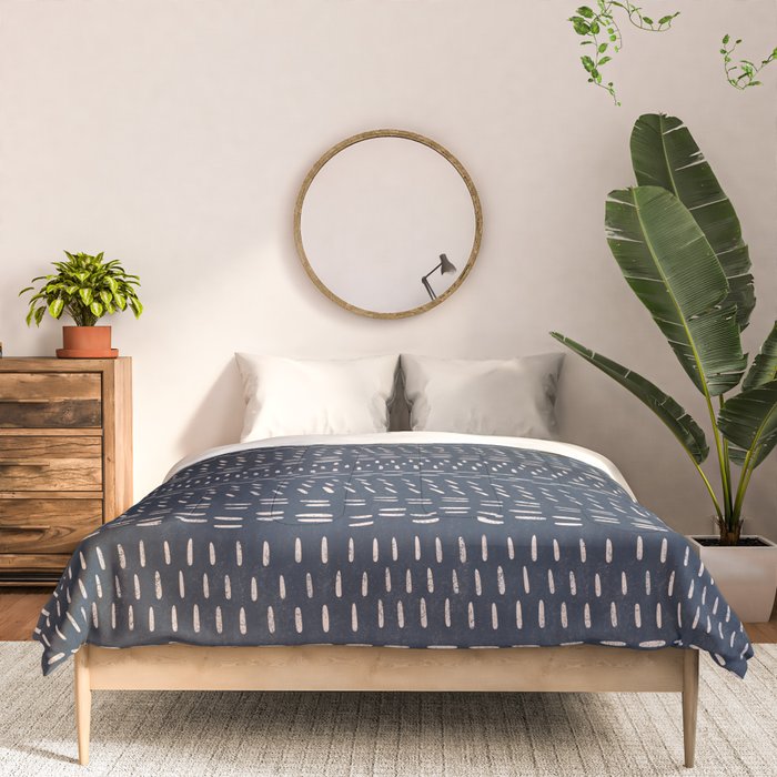 Mudcloth Distress Denim Comforter Gallery Image 3