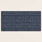 Mudcloth Distress Denim Desk Mat Gallery Image 3