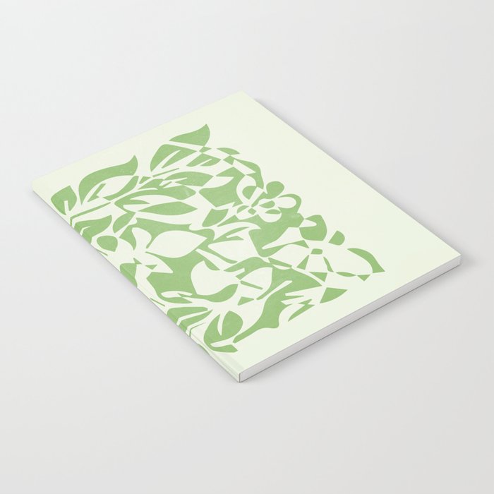 Floral Pattern: Forest Green Edition Notebook Gallery Image 2
