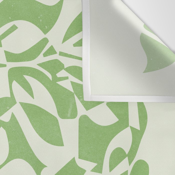 Floral Pattern: Forest Green Edition Wall Tapestry Gallery Image 3