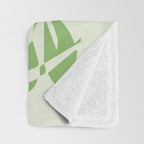 Floral Pattern: Forest Green Edition Throw Blanket Gallery Image 3