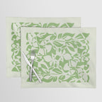 Floral Pattern: Forest Green Edition Placemat Gallery Image 1