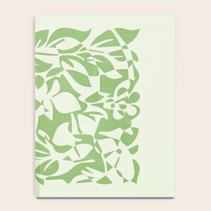Floral Pattern: Forest Green Edition Notebook Gallery Image 4