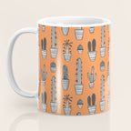 Retro hand drawn cactus plant pattern Coffee Mug Gallery Image 3