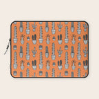 Retro hand drawn cactus plant pattern Laptop Sleeve Gallery Image 1
