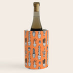 Retro hand drawn cactus plant pattern Wine Chiller Gallery Image 1