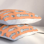 Retro hand drawn cactus plant pattern Pillow Sham Gallery Image 3