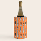 Retro hand drawn cactus plant pattern Wine Chiller Gallery Image 3