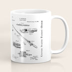 Fishing Rod Patent - Fishing Art - Black Chalkboard Coffee Mug Gallery Image 1