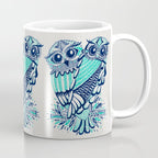 Owls - Turquoise & Navy Coffee Mug Gallery Image 1