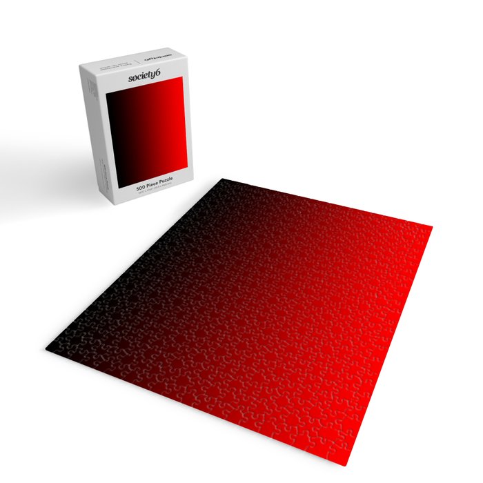 Black Red Neon Nights Ombre Jigsaw Puzzle Gallery Image 2