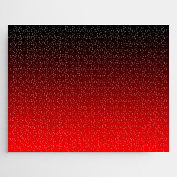 Black Red Neon Nights Ombre Jigsaw Puzzle Gallery Image 1