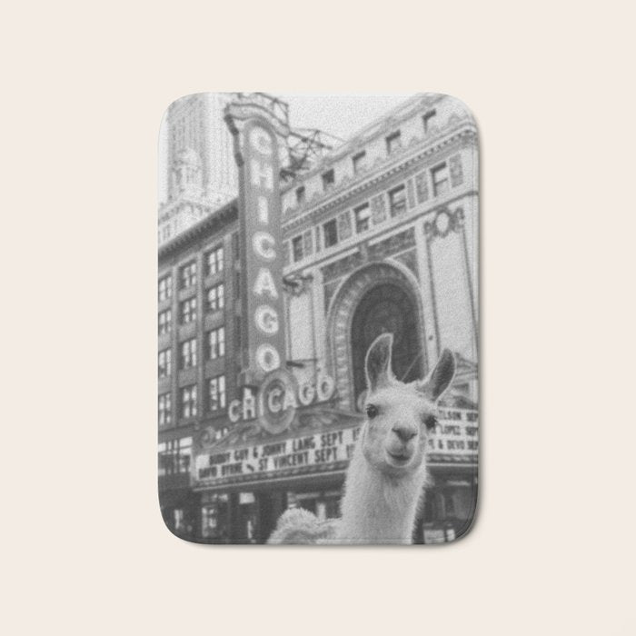 Chicago Llama Bath Mat Gallery Image 1