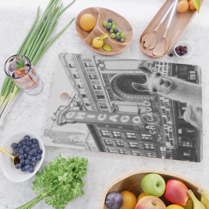 Chicago Llama Cutting Board Gallery Image 2
