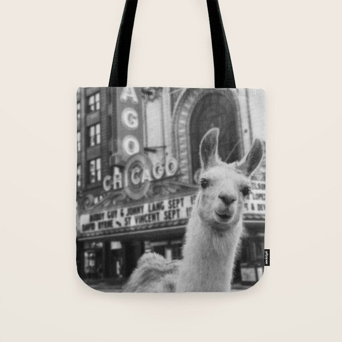 Chicago Llama Tote Bag Gallery Image 1