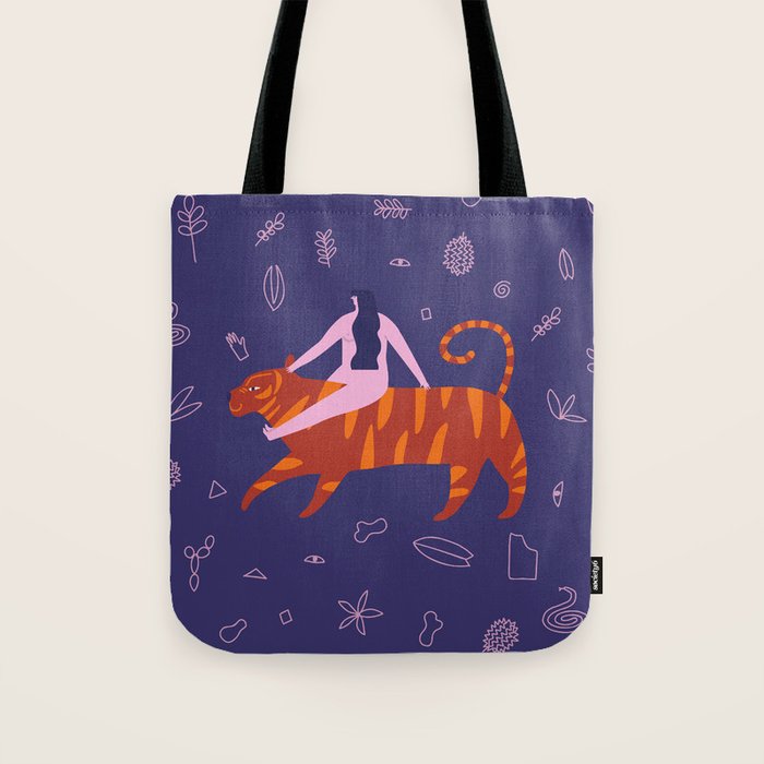 Night safari poster Tote Bag Gallery Image 1