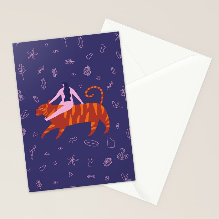 Night safari poster Stationery Card Gallery Image 2
