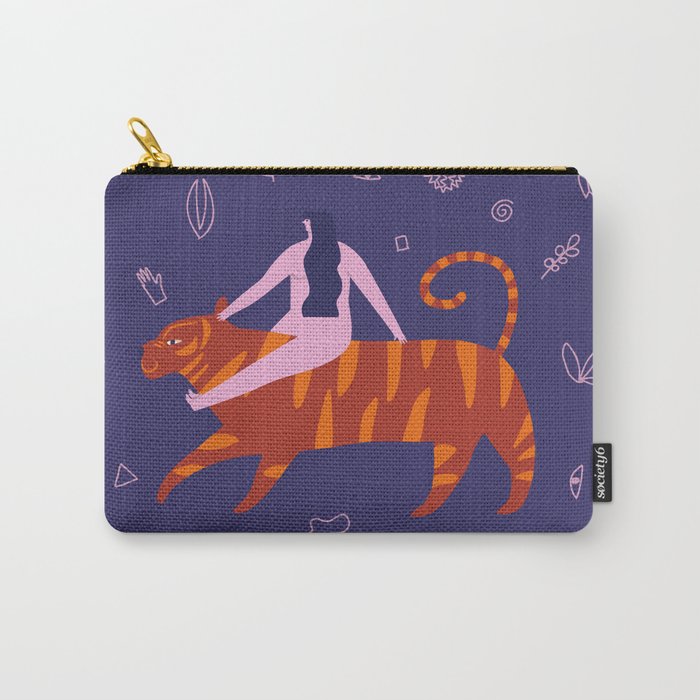 Night safari poster Carry All Pouch Gallery Image 1