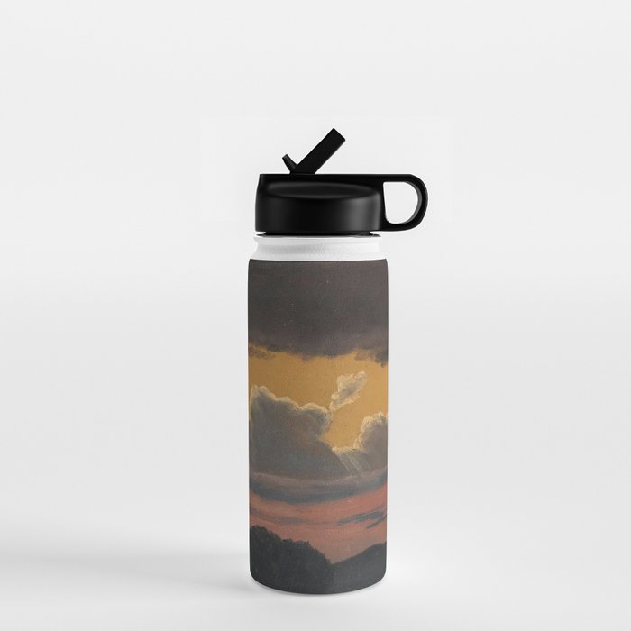"Cloud Study over Landscape" by Knud Baade, 1838 Water Bottle Gallery Image 1