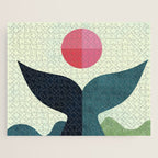 mid century whale sun sea Jigsaw Puzzle Gallery Image 1