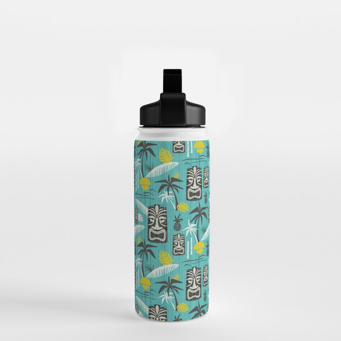 Island Tiki Aqua Water Bottle Gallery Image 2