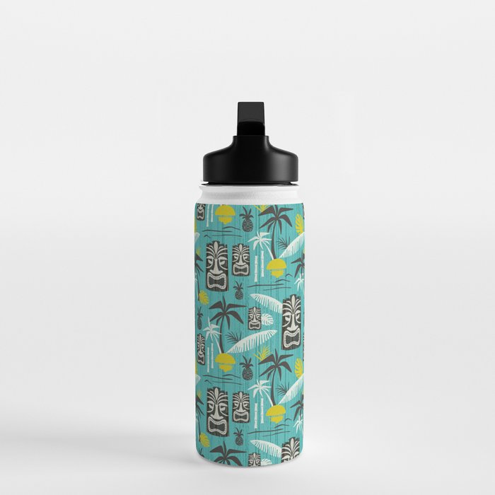 Island Tiki Aqua Water Bottle Gallery Image 3