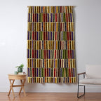 Whimsigothic Dark Academia Vintage Ornate Antique Books on Bookshelves Window Curtain Gallery Image 5