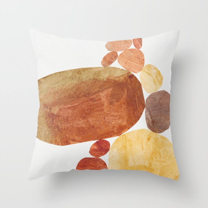 Rock Balancing #2 Throw Pillow Gallery Image 1