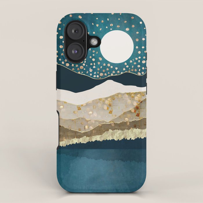 Starlit Mountain Lake iPhone Case Gallery Image 1