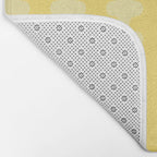 Wavy Stripes Butter Yellow Ogee A-Go-Go Pop Pattern Bath Mat Gallery Image 2