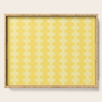 Wavy Stripes Butter Yellow Ogee A-Go-Go Pop Pattern Serving Tray Gallery Image 1