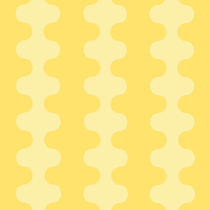 Wavy Stripes Butter Yellow Ogee A-Go-Go Pop Pattern Coffee Mug Gallery Image 2