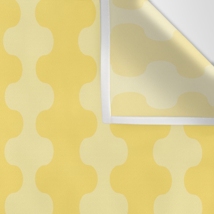 Wavy Stripes Butter Yellow Ogee A-Go-Go Pop Pattern Wall Tapestry Gallery Image 3