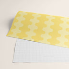 Wavy Stripes Butter Yellow Ogee A-Go-Go Pop Pattern Wrapping Paper Gallery Image 2