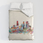 Minneapolis Minnesota skyline Duvet Cover Gallery Image 6