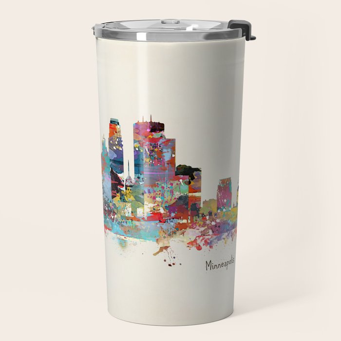 Minneapolis Minnesota skyline Travel Mug Gallery Image 2