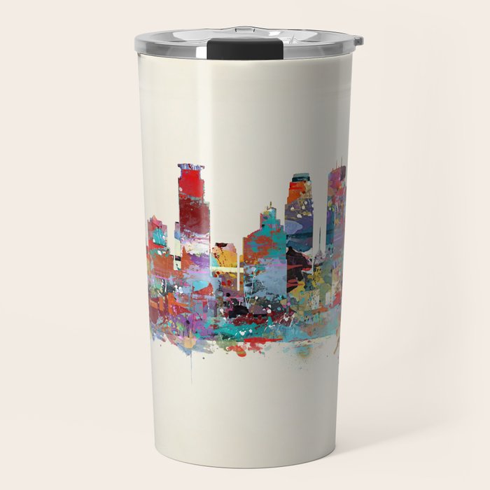 Minneapolis Minnesota skyline Travel Mug Gallery Image 1